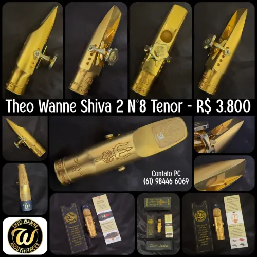 BOQUILHA PARA SAX TENOR THEO WANNE SHIVA 2 - ABERTURA 8