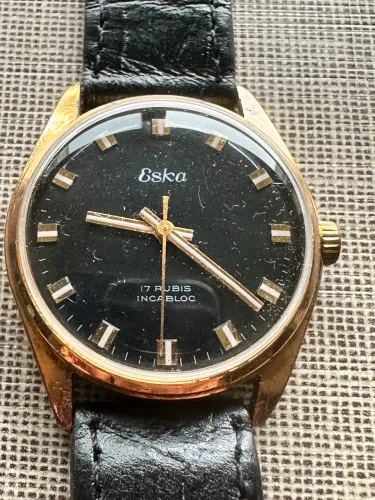 RELÓGIO VINTAGE ESKA 34 mm- SWISS MADE
