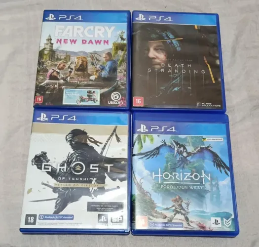 Lote Jogos PS4 Compatíveis Com PS5 Mídia Física