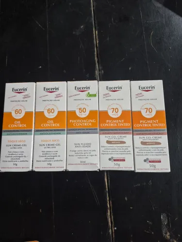 Protetor solar Eucerin ,para o rosto toque seco