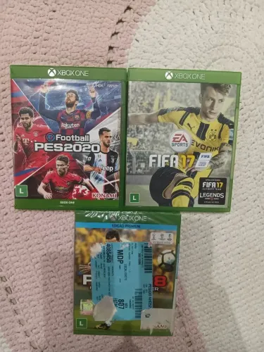 Kit lote pes 2020 + pes 2018 LACRADO + fifa 17 one