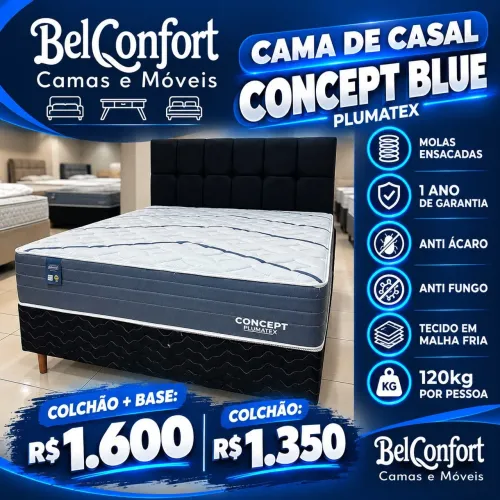 Cama casal promoção molas ensacadas