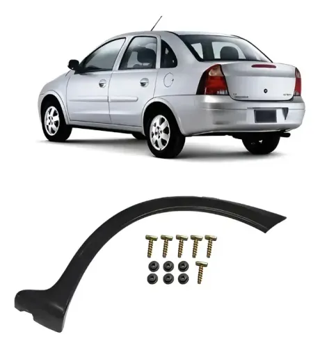 Moldura Traseira Corsa Sedan Maxx Premium 2003/2012 Esquerdo