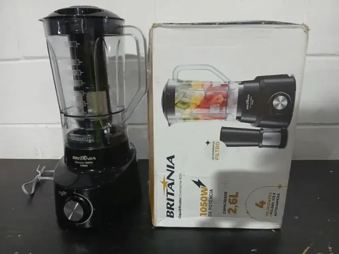 Liquidificador Britânia 2,6L 4 Velocidades Diamante 1100 PR