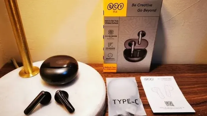 Fone de ouvido bluetooth QCY ailybuds clear T32
