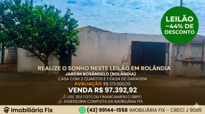 ? CASA DE LEILÃO COM FINANCIAMENTO LIBERADO