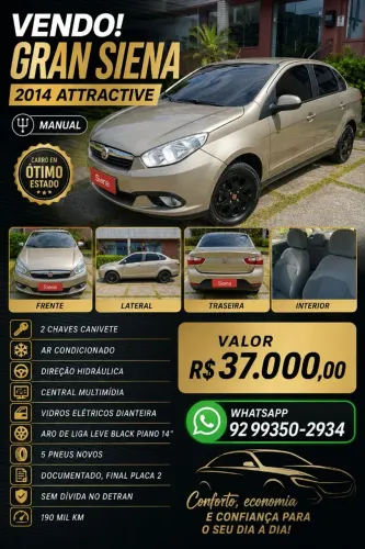 Fiat Grand Siena Attrac. 1.4 EVO F.flex 8V 2014