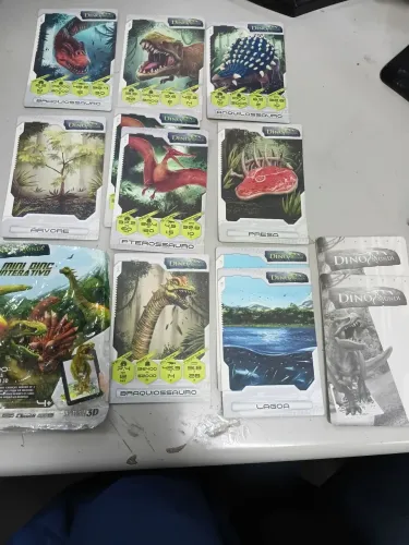 cartas dino mundi coleção da Fun Toys Talk Mini Dino Interativo Raridade