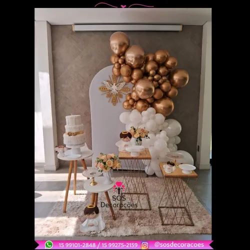 Decoração de batizado / Decoração de crisma / Decoração primeira comunhão 