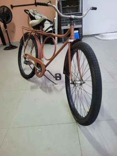 Bicicleta antiga anos 80 - barra circular