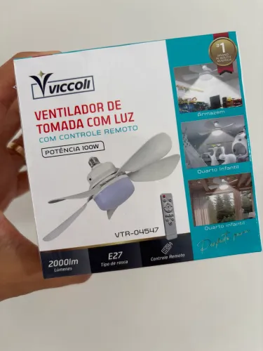 Ventilador de Teto - com controle e luz 