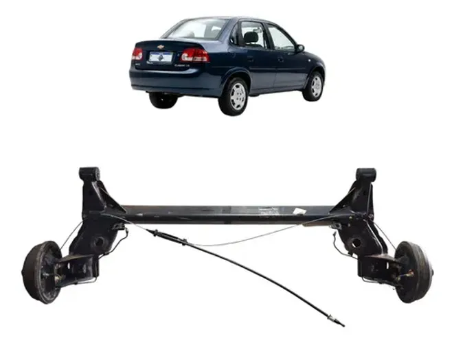 Eixo Traseiro Chevrolet Corsa Classic 2014 Uzad0 Preto Preto