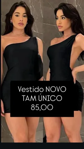 Vestido NOVO, preto