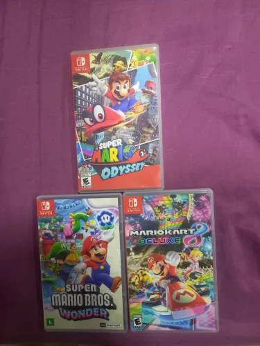 Trio jogos Mario Nintendo Switch 