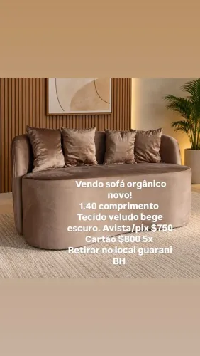sofá orgânico novo