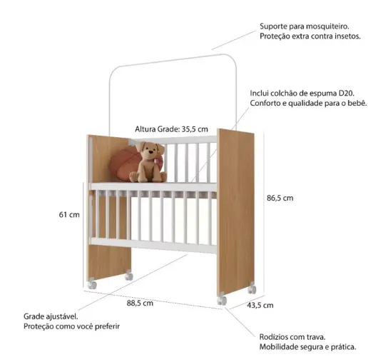 *VENDO* MINI BERÇO AUXILIAR