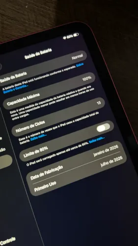 iPad A16 WI-FI 128GB NOVO+CARREGADOR