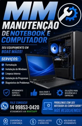 Formatação de computador gamer e notebook