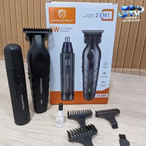Máquina de Cortar Cabelo Profissional 2 em 1 H'maston - Entrega Inclusa 