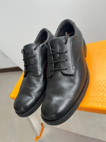 Sapato Timberland Oxford Preto Waterproof | Couro Legítimo | Precisa de Reforma Interna