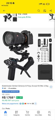 Gimbal FeiyuTech SCORP 2 - Estabilizador