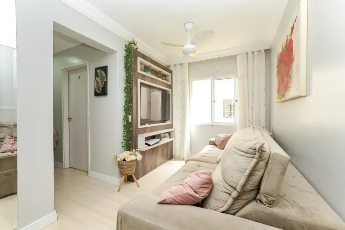 Apartamento MOBILIADO térreo 3 quartos, 1 vaga - Pinhais