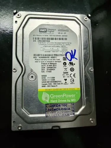 HD 500 GB disco Western Digital Green Power 