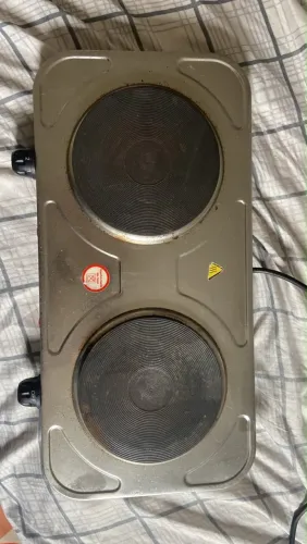 Fogão duas bocas elétrico 220w cooktop Pouco uso com caixa 