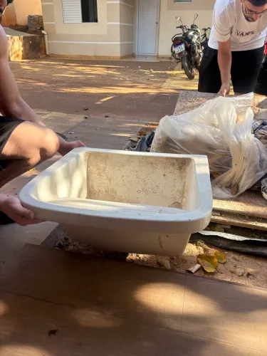 Tanque de Louça Celite Branco - Tamanho M