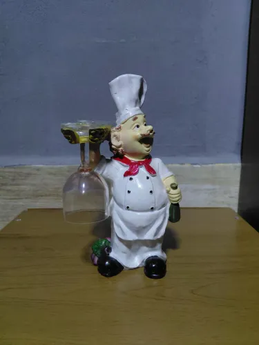 Porta tarça charmoso Chef Cozinha Resina com as tarças