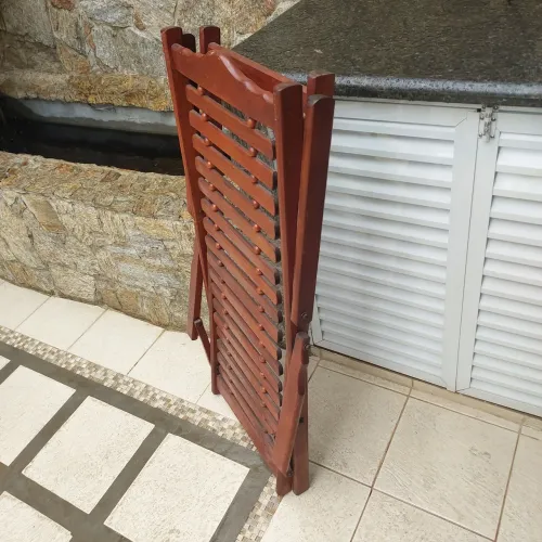 Cadeira espreguiçadeira madeira