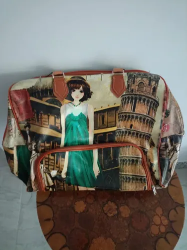 Bolsa Feminina Estampada Estilo Viagem/Maternidade
