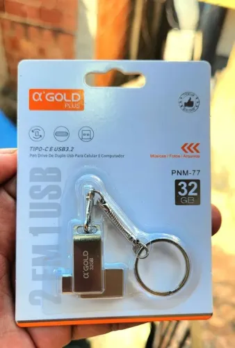 Pen Drive 2 Em 1 Dual Drive Usb-a E Usb-c