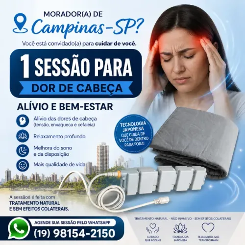 Dor de Cabeça: Uma Sessão Grátis de Tratamento Japonês