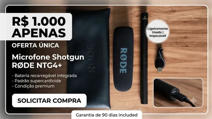 Microfone Rode ntg4 plus