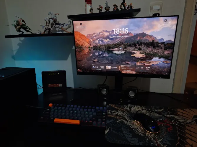 PC GAMER COMPLETO - RYZEN 5 + RX580 +16 RAM + MONITOR 24" 180Hz