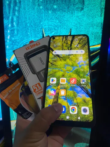 Celular redmi 9 + carregador + fone