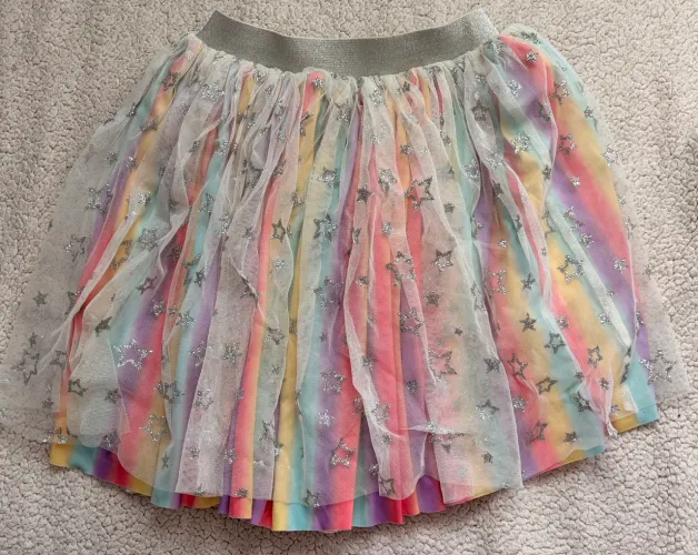 Saia Infantil de Tule com Estrelas | Tam. 12 | Linda e Muito Conservada