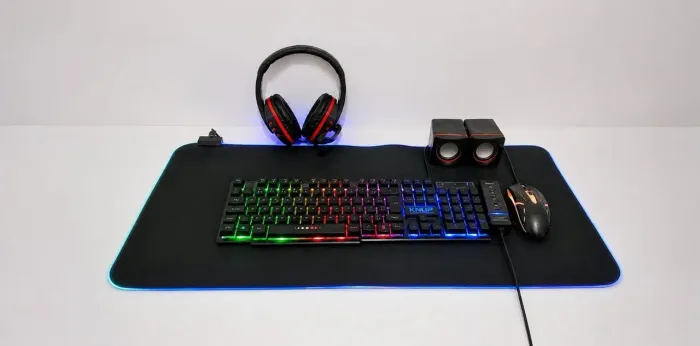 Kit Gamer Completo RGB - Teclado, Mouse, Headset + Brinde