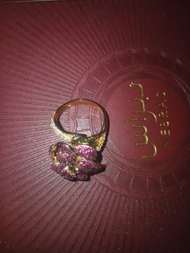 Semi anel de rosa lindo 60 reais