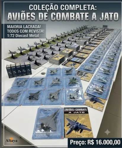 Coleção completa Aviões de Combate a Jato