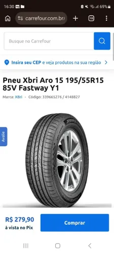 Pneu aro 15