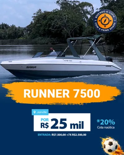 Lancha  Runner 7500- 25% Promo Copa Prime