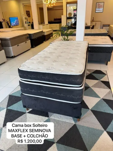 Colchão Box Solteiro MAXFLEX SEMINOVA TOP - ENTREGAMOS