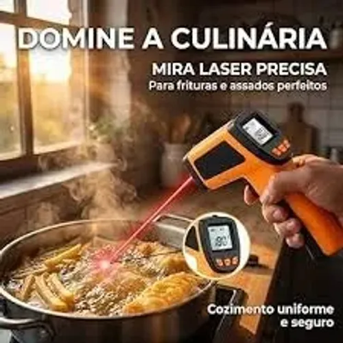 Termômetro Laser Digital Industrial refrigeração Culinário -50 A 400°c