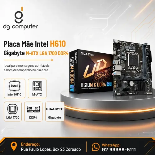 Placa Mãe H610M Gigabyte 