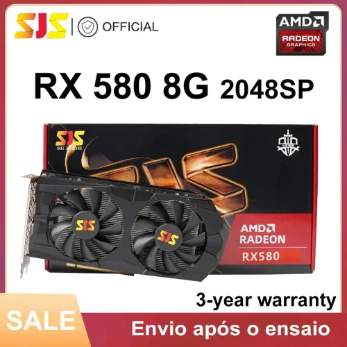 Placa de vídeo ZIZ RX 580 DDR 5 PCI-Express 3.0