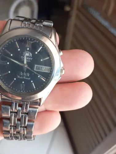 Relógio Orient Automático masculino bem antigo, funcionando perfeitamente. Todo original 