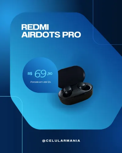 FONE DE OUVIDO BLUETOOTH NOVO