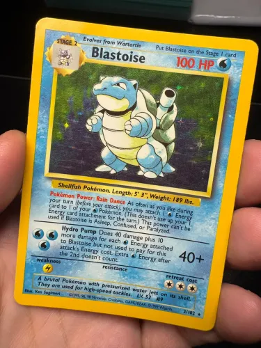 Charizard Blastoise Venusaur Base Set Inglês